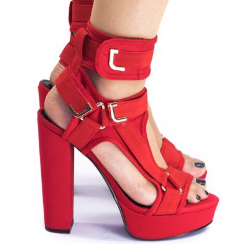 Red Lilianna heels